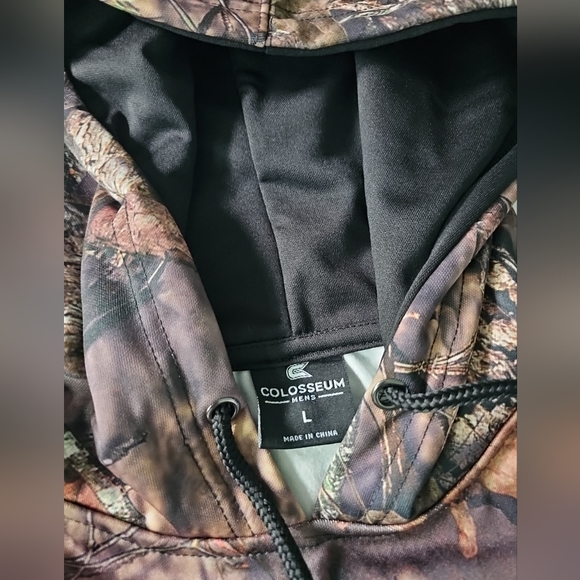 Notre Dame Fighting Irish Colosseum Black Mossy Oak Pullover Hoodie Men's Large - Picture 7 of 9